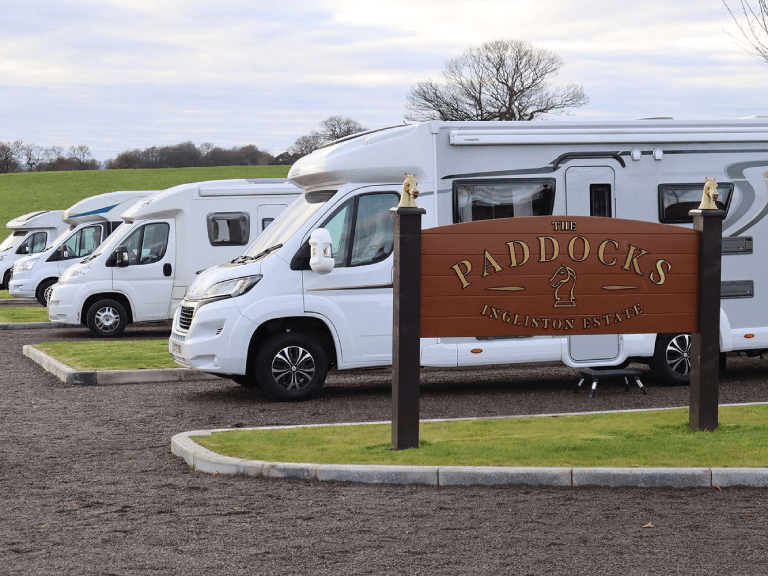 Touring pitches at The Paddocks meet-up in Bishopton Scotland