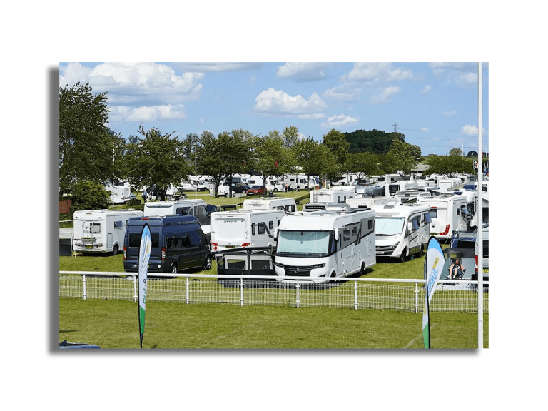Motorhome and campervan show at Newark Showground in the East Midlands